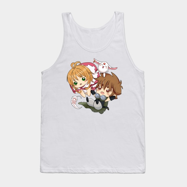 Sakura + Syaoran Tank Top by Nykos